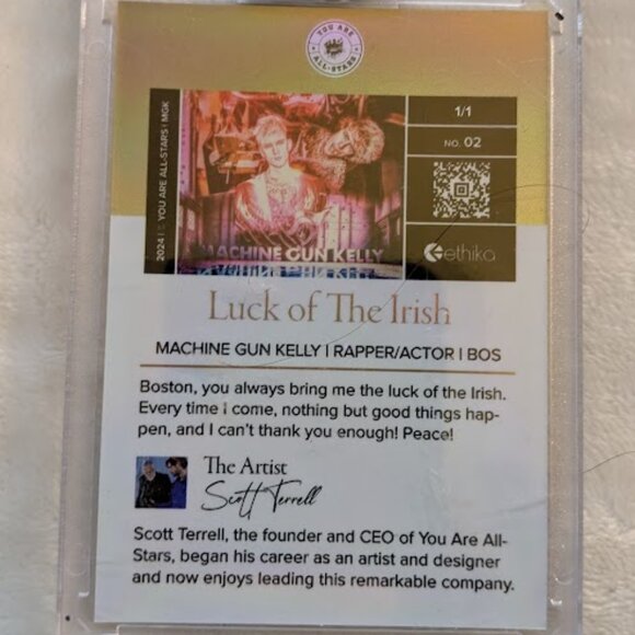 MACHINE GUN KELLY SIGNED (1/1) CARD - Picture 5 of 6